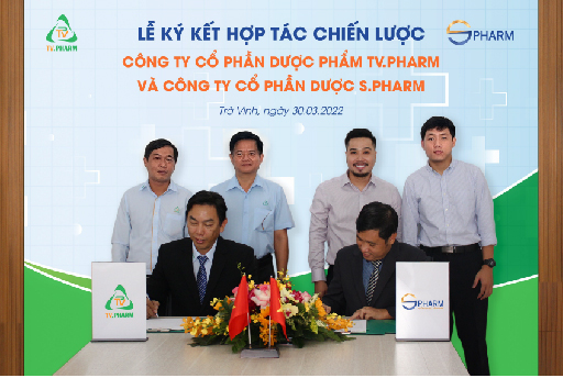 Lễ ký kết hợp tác chiến lược giữa Công ty Cổ phần Dược phẩm TV.PHARM và Công ty Cổ phần Dược S.PHARM 